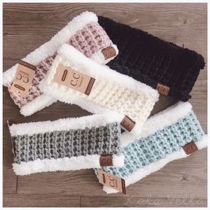 Knit Sherpa headbands
